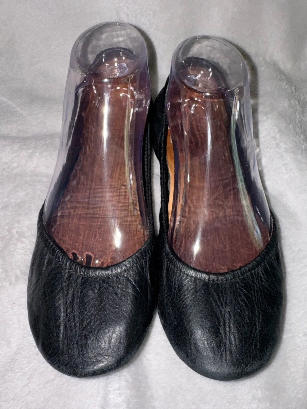 Tieks Black Leather Ballet Flats